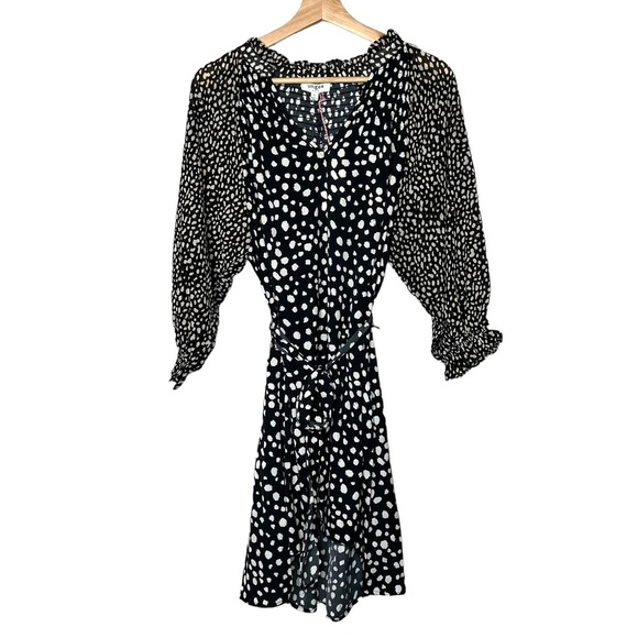 Umgee Printed Smocked Waist Flounce Sleeve Midi Dress main image 0